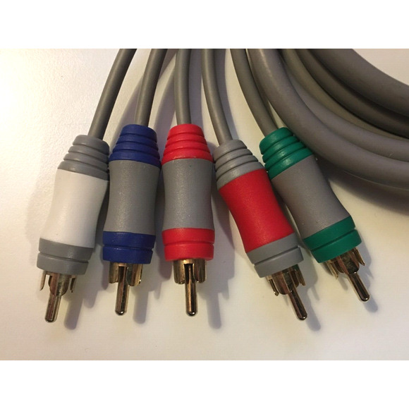 6FT HD TV Component RCA Audio Video AV Cable Cord Plug for Nintendo Wii U / Wii - Picture 3 of 3
